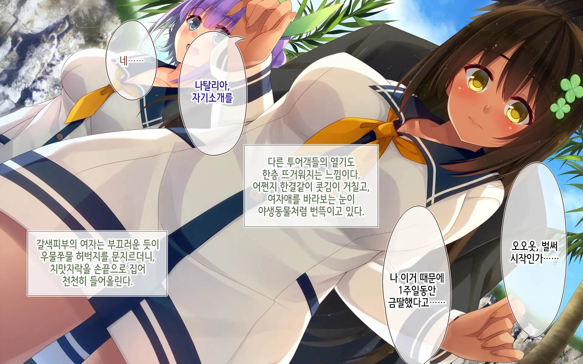 Resort Beach De Haramasete! | 리조트 비치에서 임신시켜라!